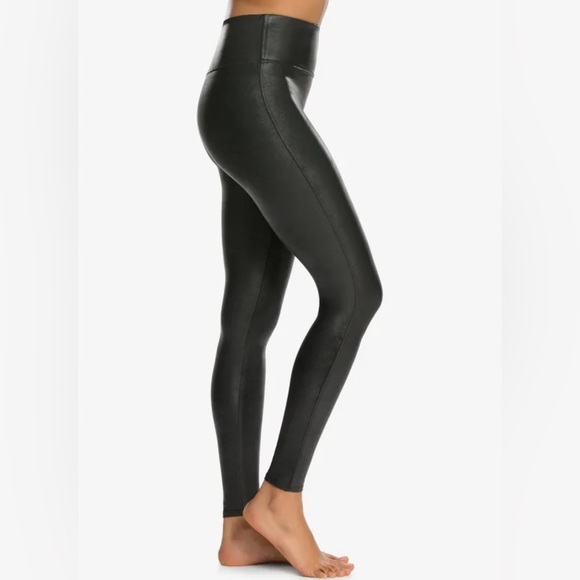 SPANX Faux Leather Leggings Size L - Picture 8 of 11